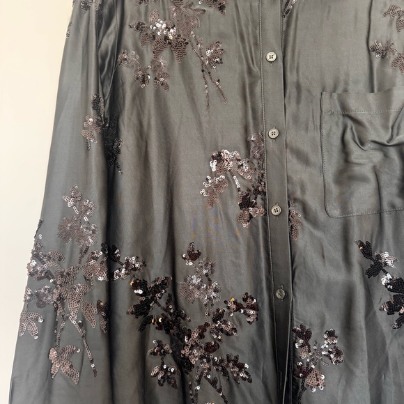 Zara Sequin Button Down - Picture 2 of 4